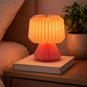 FIG Living Mini Origami Table Lamp for Living Room Decoration, Bedroom and Gifting | 20 Cm Tall